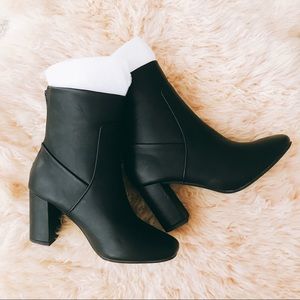 Black boot booties